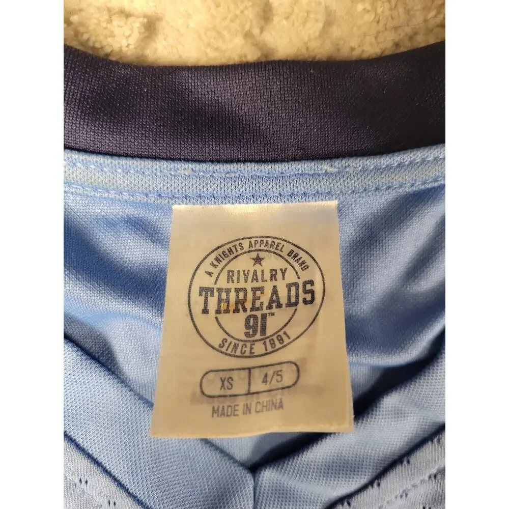 North Carolina Tarheels Football Jersey Youth XS 4-5 Boys Kids Children